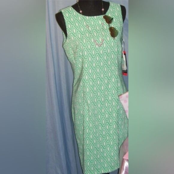 📦 Mario Serrani retro print A-line dress accessories NOT INCLUDED NWT - Picture 3 of 8